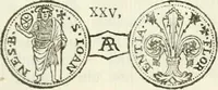 An illustration from Storia delle monete della repubblica Fiorentina (1760)
