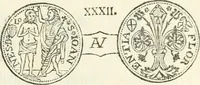 An illustration from Storia delle monete della repubblica Fiorentina (1760)