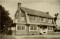 An illustration from The Story of brick ; the permanence, beauty, and economy of the face brick house / American Face Brick Association (1922)
