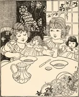 An illustration from The story of live dolls : being an account of how, on a certain June morning... (1920)