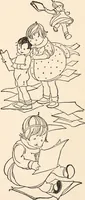 An illustration from The story of live dolls : being an account of how, on a certain June morning... (1920)