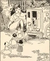 An illustration from The story of live dolls : being an account of how, on a certain June morning... (1920)