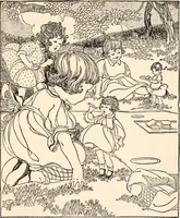 An illustration from The story of live dolls : being an account of how, on a certain June morning... (1920)