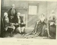 An illustration from The story of our flag, colonial and national, with historical sketch of the Quakeress Betsy Ross (1898)
