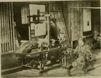 Picture 20 of 59 from The story of textiles; a bird's-eye view of the history of the beginning and the growth of the industry by which mankind is clothed (1912), leaf 80