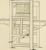 An illustration from The story of textiles; a bird's-eye view of the history of the beginning and the growth of the industry by which mankind is clothed (1912)