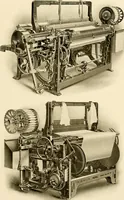 An illustration from The story of textiles; a bird's-eye view of the history of the beginning and the growth of the industry by which mankind is clothed (1912)