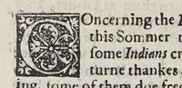 An illustration from Strength out of weaknesse; or A glorious manifestation of the further progresse of the Gospel among the 1ndians [sic] in New-England. (1652)