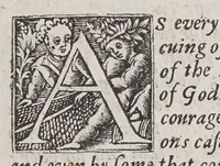 An illustration from Strength out of weaknesse; or A glorious manifestation of the further progresse of the Gospel among the 1ndians [sic] in New-England. (1652)