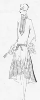 An illustration from MODES ET TRAVAUX FÉMININS - N. 212/1928 (1928)