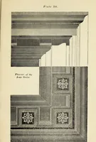 An illustration from The student's instructor in drawing and working : the five orders of architecture : fully explaining the best methods for striking regular and quirked mouldings, for diminishing and glueing of columns and capitals, for finding the true diameter of an order to any given height, for striking the ionic volute, circular or elliptical, with finished examples, on a large scale, of the orders, their planceers, etc. and some designs for door-cases (1837)