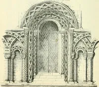 An illustration from An introduction to the study of Gothic architecture (1900)