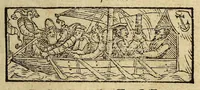 An illustration from Stultifera nauis mortalium, : in qua fatui affectus, mores conatus atque studia, quibus uita hæc nostra, in omni hominum genere, scatet, cunctis sapientiæ cultoribus depinguntur, [et] uelut in speculo ob oculos ponuntur. ... (1572)