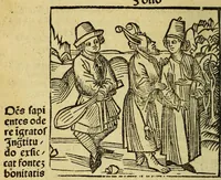 An illustration from Stultifera nauis : Narrago[n]ie profectionis nunq[uam] satis laudata nauis