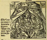 An illustration from Stultifera nauis : Narrago[n]ie profectionis nunq[uam] satis laudata nauis