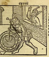 An illustration from Stultifera nauis : Narrago[n]ie profectionis nunq[uam] satis laudata nauis