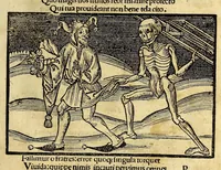An illustration from Stultifera nauis : Narragonice p[ro]fectio[n]is nunq[uam] satis laudata nauis.