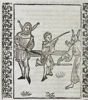 Picture 18 of 25 from Stultifera nauis : qua omnium mortalium narratur stultitia, admodum vtilis & necessaria ab omnibus ad suam salutem perlegenda, è latino sermone in nostrum vulgarem versa, & iam diligenter impressa = The ship of fooles : wherein is shewed the folly of all states, with diuers other workes adoiyned vnto the same, very profitable and fruitfull for all men : translated out of Latin into Englishe (1570), leaf 296