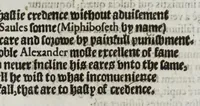 An illustration from Stultifera nauis : qua omnium mortalium narratur stultitia, admodum vtilis & necessaria ab omnibus ad suam salutem perlegenda, è latino sermone in nostrum vulgarem versa, & iam diligenter impressa = The ship of fooles : wherein is shewed the folly of all states, with diuers other workes adoiyned vnto the same, very profitable and fruitfull for all men : translated out of Latin into Englishe (1570)