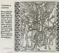 Picture 6 of 25 from Stultifera nauis : qua omnium mortalium narratur stultitia, admodum vtilis & necessaria ab omnibus ad suam salutem perlegenda, è latino sermone in nostrum vulgarem versa, & iam diligenter impressa = The ship of fooles : wherein is shewed the folly of all states, with diuers other workes adoiyned vnto the same, very profitable and fruitfull for all men : translated out of Latin into Englishe (1570), leaf 82