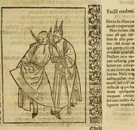 An illustration from Stultifera Nauis, : qua omnium mortalium narratur stultitia, admodum vtilis [et] necessaria ab omnibus ad suam salutem perlegenda, (1570)