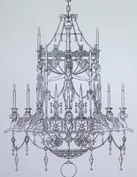 An illustration from Style Empire: Interior Decorations, Furniture, Etc., Etc. Executed after Designs by Ch. Percier and P. F. L. Fontaine (1895)
