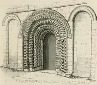 An illustration from An attempt to discriminate the styles of architecture in England : from the Conquest to the Reformation : with a sketch of the Grecian and Roman orders : notices of numerous British edifices :and some remarks on the architecture of a part of France (1848)