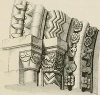 An illustration from An attempt to discriminate the styles of architecture in England : from the Conquest to the Reformation : with a sketch of the Grecian and Roman orders : notices of numerous British edifices :and some remarks on the architecture of a part of France (1848)