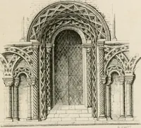 An illustration from An attempt to discriminate the styles of architecture in England : from the Conquest to the Reformation : with a sketch of the Grecian and Roman orders : notices of numerous British edifices :and some remarks on the architecture of a part of France (1848)