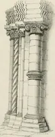 An illustration from An attempt to discriminate the styles of architecture in England : from the Conquest to the Reformation : with a sketch of the Grecian and Roman orders : notices of numerous British edifices :and some remarks on the architecture of a part of France (1848)