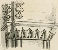 An illustration from An attempt to discriminate the styles of architecture in England : from the Conquest to the Reformation : with a sketch of the Grecian and Roman orders : notices of numerous British edifices :and some remarks on the architecture of a part of France (1848)