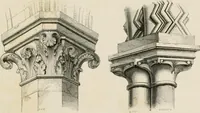 An illustration from An attempt to discriminate the styles of architecture in England : from the Conquest to the Reformation : with a sketch of the Grecian and Roman orders : notices of numerous British edifices :and some remarks on the architecture of a part of France (1848)