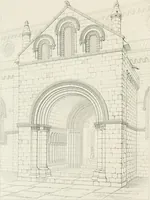 An illustration from An attempt to discriminate the styles of architecture in England : from the Conquest to the Reformation : with a sketch of the Grecian and Roman orders : notices of numerous British edifices :and some remarks on the architecture of a part of France (1848)