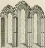 An illustration from An attempt to discriminate the styles of architecture in England : from the Conquest to the Reformation : with a sketch of the Grecian and Roman orders : notices of numerous British edifices :and some remarks on the architecture of a part of France (1848)