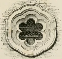 An illustration from An attempt to discriminate the styles of architecture in England : from the Conquest to the Reformation : with a sketch of the Grecian and Roman orders : notices of numerous British edifices :and some remarks on the architecture of a part of France (1848)
