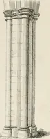 An illustration from An attempt to discriminate the styles of architecture in England : from the Conquest to the Reformation : with a sketch of the Grecian and Roman orders : notices of numerous British edifices :and some remarks on the architecture of a part of France (1848)