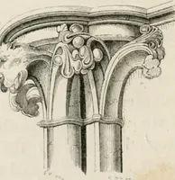 An illustration from An attempt to discriminate the styles of architecture in England : from the Conquest to the Reformation : with a sketch of the Grecian and Roman orders : notices of numerous British edifices :and some remarks on the architecture of a part of France (1848)