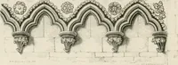 An illustration from An attempt to discriminate the styles of architecture in England : from the Conquest to the Reformation : with a sketch of the Grecian and Roman orders : notices of numerous British edifices :and some remarks on the architecture of a part of France (1848)
