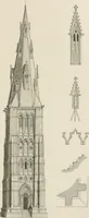 An illustration from An attempt to discriminate the styles of architecture in England : from the Conquest to the Reformation : with a sketch of the Grecian and Roman orders : notices of numerous British edifices :and some remarks on the architecture of a part of France (1848)