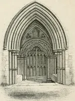 An illustration from An attempt to discriminate the styles of architecture in England : from the Conquest to the Reformation : with a sketch of the Grecian and Roman orders : notices of numerous British edifices :and some remarks on the architecture of a part of France (1848)