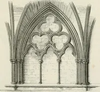An illustration from An attempt to discriminate the styles of architecture in England : from the Conquest to the Reformation : with a sketch of the Grecian and Roman orders : notices of numerous British edifices :and some remarks on the architecture of a part of France (1848)