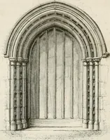 An illustration from An attempt to discriminate the styles of architecture in England : from the Conquest to the Reformation : with a sketch of the Grecian and Roman orders : notices of numerous British edifices :and some remarks on the architecture of a part of France (1848)