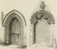 An illustration from An attempt to discriminate the styles of architecture in England : from the Conquest to the Reformation : with a sketch of the Grecian and Roman orders : notices of numerous British edifices :and some remarks on the architecture of a part of France (1848)