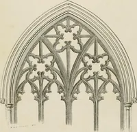 An illustration from An attempt to discriminate the styles of architecture in England : from the Conquest to the Reformation : with a sketch of the Grecian and Roman orders : notices of numerous British edifices :and some remarks on the architecture of a part of France (1848)