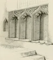 An illustration from An attempt to discriminate the styles of architecture in England : from the Conquest to the Reformation : with a sketch of the Grecian and Roman orders : notices of numerous British edifices :and some remarks on the architecture of a part of France (1848)