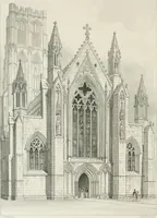 An illustration from An attempt to discriminate the styles of architecture in England : from the Conquest to the Reformation : with a sketch of the Grecian and Roman orders : notices of numerous British edifices :and some remarks on the architecture of a part of France (1848)