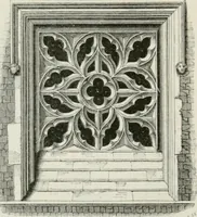 An illustration from An attempt to discriminate the styles of architecture in England : from the Conquest to the Reformation : with a sketch of the Grecian and Roman orders : notices of numerous British edifices :and some remarks on the architecture of a part of France (1848)