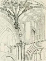 An illustration from An attempt to discriminate the styles of architecture in England : from the Conquest to the Reformation : with a sketch of the Grecian and Roman orders : notices of numerous British edifices :and some remarks on the architecture of a part of France (1848)