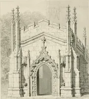 An illustration from An attempt to discriminate the styles of architecture in England : from the Conquest to the Reformation : with a sketch of the Grecian and Roman orders : notices of numerous British edifices :and some remarks on the architecture of a part of France (1848)