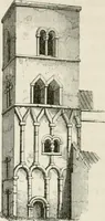 An illustration from An attempt to discriminate the styles of architecture in England : from the Conquest to the Reformation : with a sketch of the Grecian and Roman orders : notices of numerous British edifices :and some remarks on the architecture of a part of France (1848)